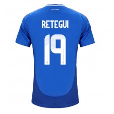 Italien Mateo Retegui #19 Hemmatröja EM 2024 Korta ärmar